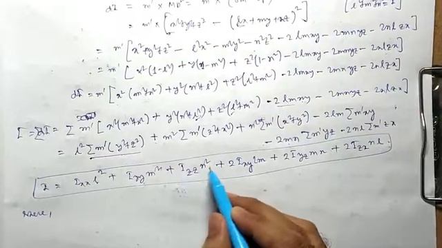 5.  4th Sem: Moments Of Inertia & Ellipsoid Of Inertia Rigid Body