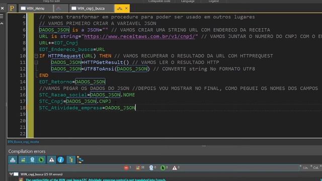 DICAS 3246 WINDEV PERGUNTAS RESPOSTAS 8 JSON TUTORIAL RESPONDENDO A LAIB AKRAM BUSCA CNPJ смотреть онлайн