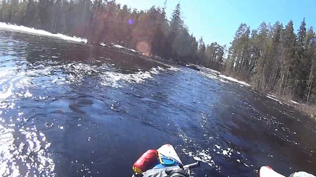 Карелия и катамаран. Сплав по реке Северная Шуя (Беломорская). Часть I. смотреть онлайн