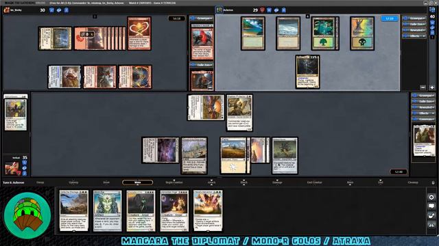 EDH / Commander MTGO Mangara the Diplomat versus Mono-R Golos and Atraxa смотреть онлайн