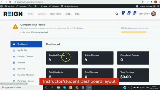 Reign Tutor LMS Addon - Create and Manage your Learning Management System on WordPress смотреть онлайн