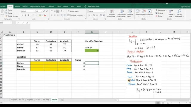 Solución en Excel Solver. Asignación de operadores. Problema 6. (2/2) смотреть онлайн