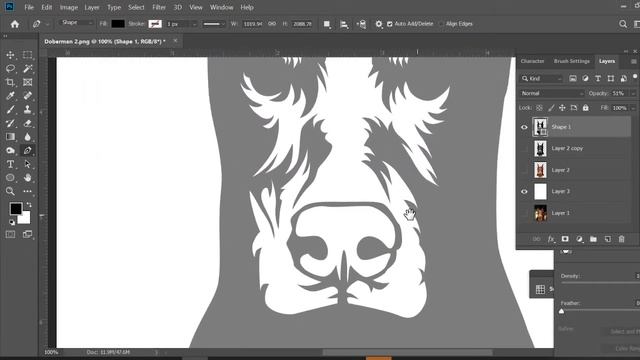 Converting dog image into vector image in photoshop смотреть онлайн