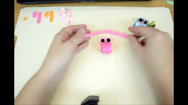 HOOT OWL Ribbon Sculpture Valentine Zoo Animal Hair Clip Bow DIY Free Tutorial by Lacey смотреть онлайн