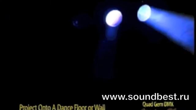 American DJ Quad Gem LED DMX Световой прибор в Ижевске. Дискотечный прибор. Световое оборудование смотреть онлайн