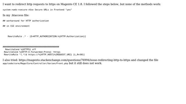 Magento: magento redirect http to https смотреть онлайн