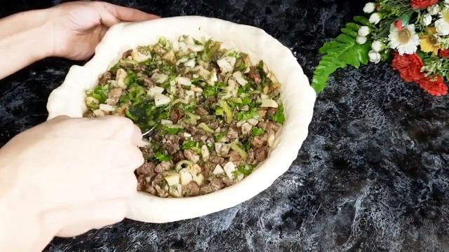 Мясной пирог Meat pie Etli börek Ətli piroq смотреть онлайн