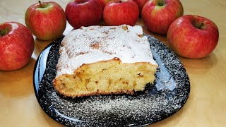 Яблочный пирог в духовке,проще не бывает/Яблочный пирог/Пирог с яблоками/ смотреть онлайн