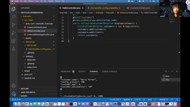 Live coding: Configuring your cloud-native applications with MicroProfile Config | Emily Jiang (EN) смотреть онлайн