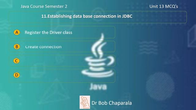 Java Course Semester 2 Unit 13 Mock Questions and answers смотреть онлайн