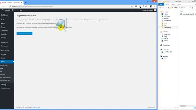 Set Up Volos - Elementor One Page Resume / CV / Personal Portfolio WordPress Theme смотреть онлайн