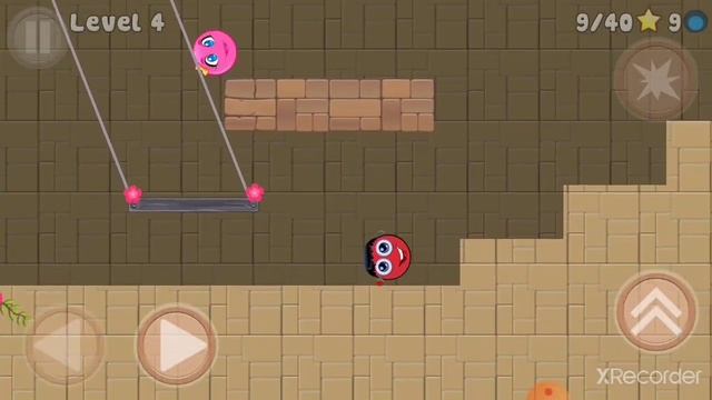 Даша играет в игру "Красный шар" смотреть онлайн