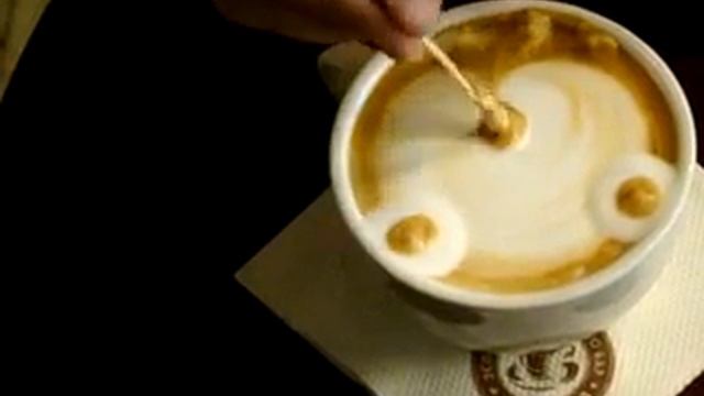 Латте арт - искусство рисовать на кофе #37 смотреть онлайн