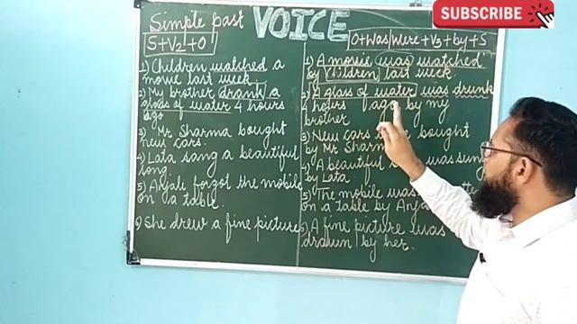 Change the voice I simple past tense I Active voice I passive voice смотреть онлайн