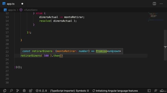 19 Promesas y su tipado en TypeScript смотреть онлайн
