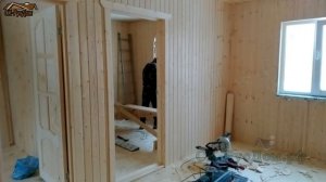 Одноэтажный каркасно щитовой дом 6 на 6 с террасой