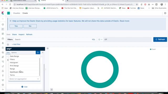 ELK Stack Tutorial 9 - How to make Kibana Dashboard & Visualize the Elasticsearch data into Kibana смотреть онлайн