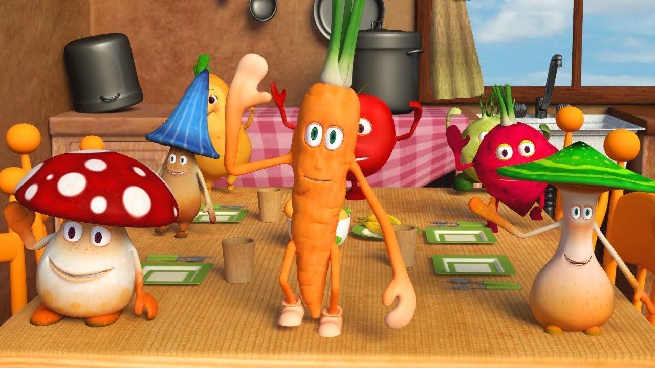 В День Рождения Морковки - Учим овощи - Детские песни смотреть онлайн