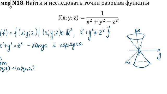 Непрерывность ФНП. Пример 18. смотреть онлайн