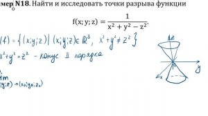Непрерывность ФНП. Пример 18.