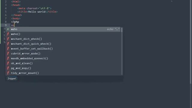 PHP Hello World in Xampp Server tutorial смотреть онлайн