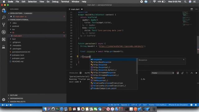 Cara parsing data json di flutter | part 3 смотреть онлайн