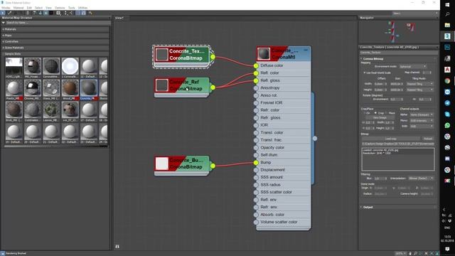 Урок 11.4 - Материалы в Corona Render - Multi/Sub-Object, Slate Material Editor смотреть онлайн