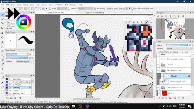 "Cycloptic Beast" - Deerclops Fanart Drawing Timelapse - Terraria x Don't Starve смотреть онлайн