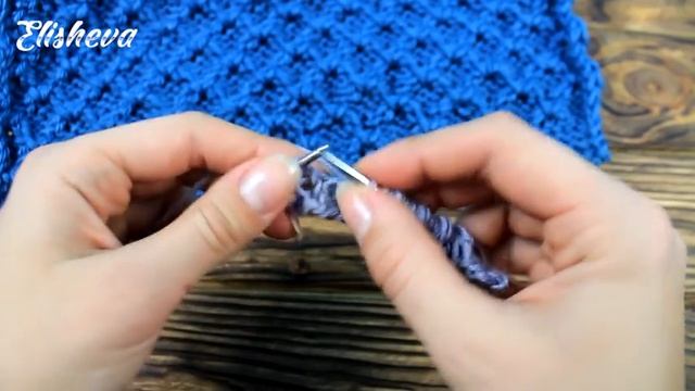 Простой патентный узор спицами смотреть онлайн