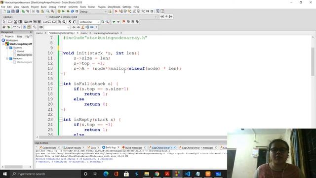 Implementation of ADT Stack Using Array of Nodes| Explanation wtih Code in C смотреть онлайн