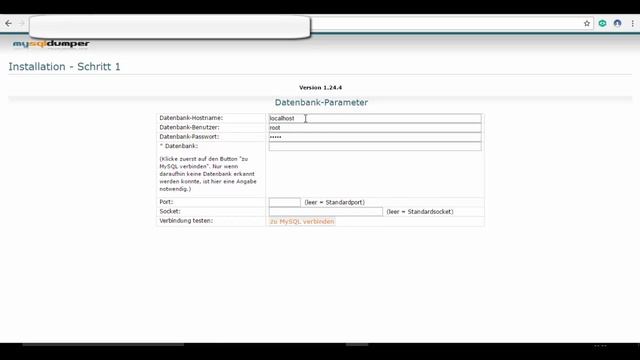 MySQL Dumper Installation смотреть онлайн