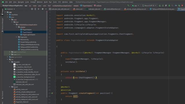 How to Implement TabLayout Buttons With Scrolling by ViewPager2 in Android Studio | Part 4 смотреть онлайн
