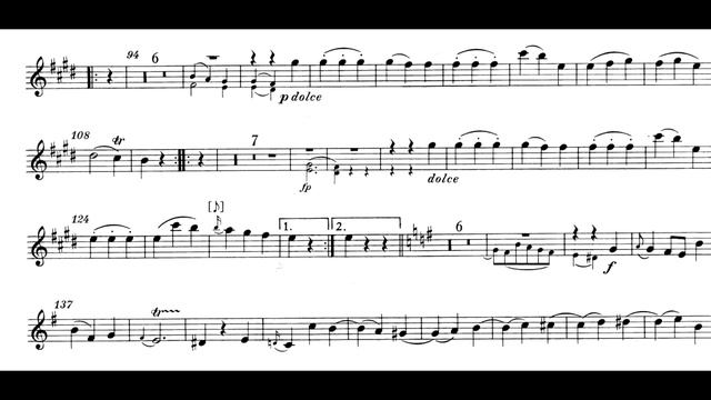 Piano Accompaniment 2nd Movement - Violin Sonata In E Minor, K.304/300c (Mozart, Wolfgang Amadeus)