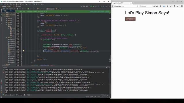 Learning Babylon.js -- Let's make a Simon Say's Game Part 3 смотреть онлайн