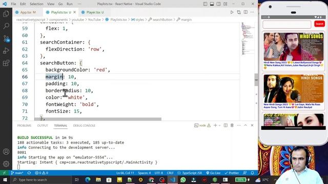 YouTube Clone App:- Creating Dynamic Playlist on Search | React Native Typescript Project #65 смотреть онлайн