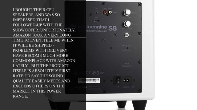 Audioengine S8 250W Powered Subwoofer, Built-in Amplifier (White) смотреть онлайн