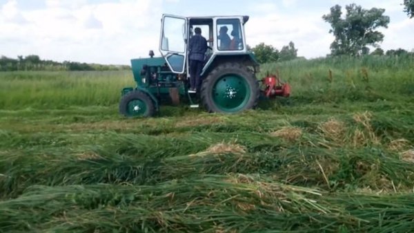 Юмз-6 с роторной косилкой Виракс 165.Покос сена 2020.