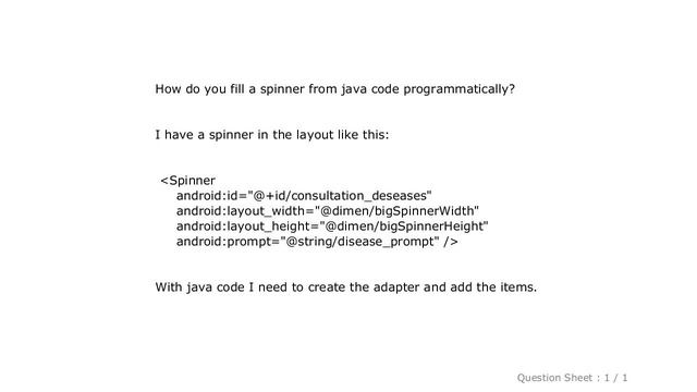 Android : Android : Fill Spinner From Java Code Programmatically смотреть онлайн