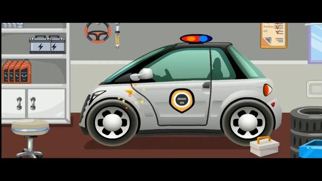 Машинки. Полицейские машинки. Автомастерская и ремонт машинок. смотреть онлайн