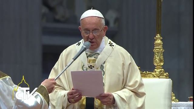 Речь Папы Римского в соборе Святого Петра смотреть онлайн