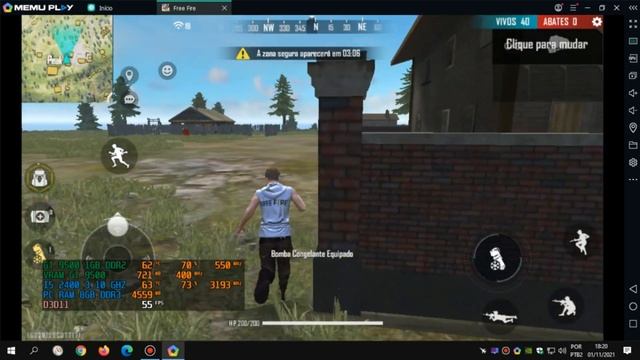 FREE FIRE PC GT 9500 1GB MEmu Play смотреть онлайн