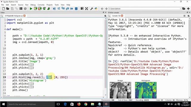 Computer Vision with Python and OpenCV - Matplotlib Histograms смотреть онлайн