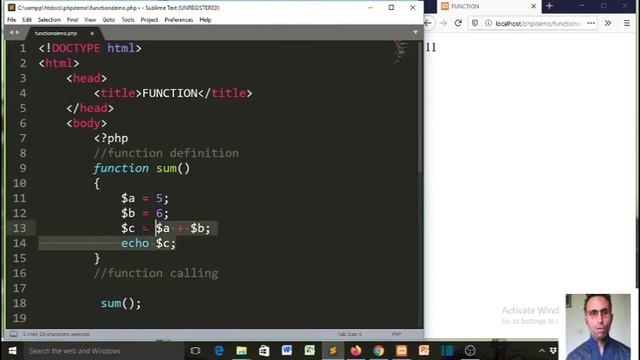 What is Function-PHP FUNDAMENTALS IN HINDI-PART-28 смотреть онлайн
