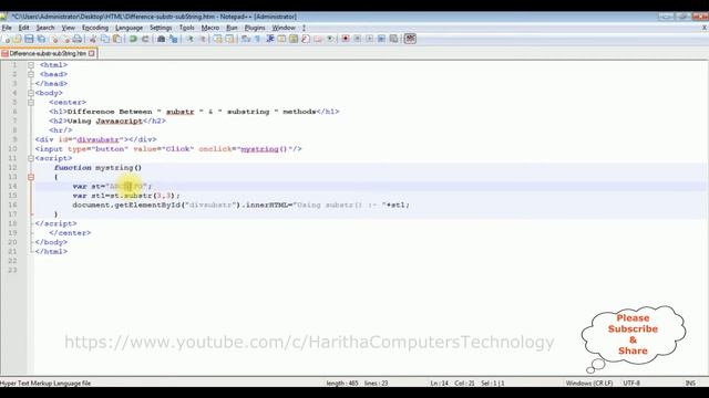 javascript example what is the difference between substr and substring смотреть онлайн
