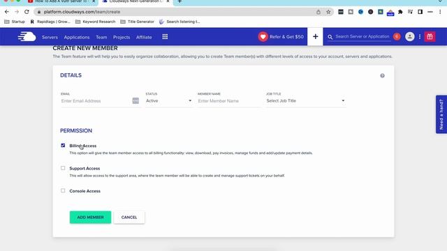 How To Add Team Members And Users To Your CloudWays Account смотреть онлайн