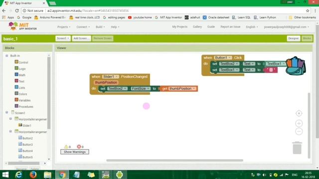 MIT APP INVERTOR #04   changing the font colour using buttons