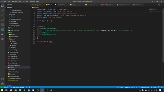 React Native clone Upwork - Splash Screen #1 смотреть онлайн