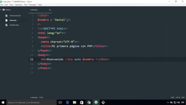 PHP desde cero: Instrucción echo смотреть онлайн