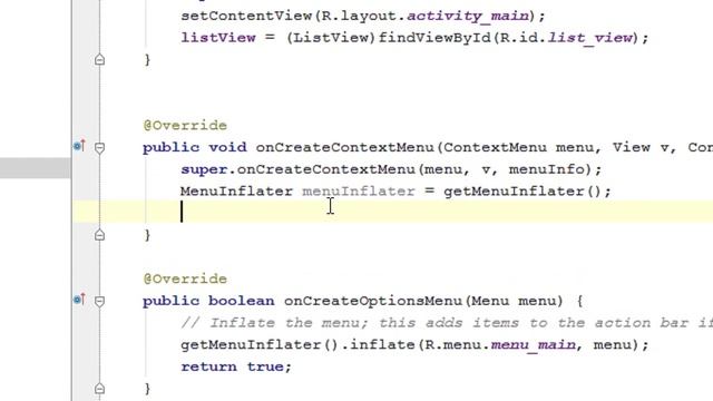 24 Create a Floating Context Menu Android Studio Tutorial смотреть онлайн