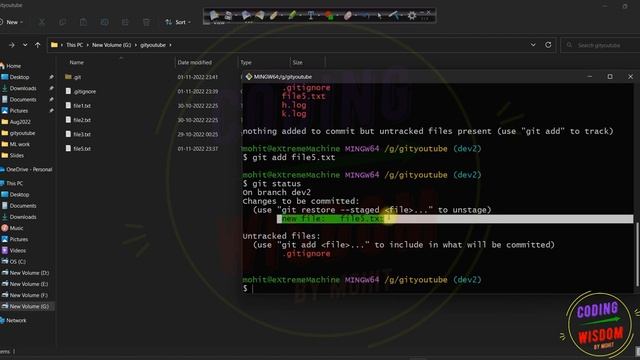 Gitignore and Git stash : Video 11 смотреть онлайн